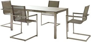 Thumbnail - Garden Pleasure Sitzgruppe SIENNA, grau Kunststoff, Metall, 5-teilig