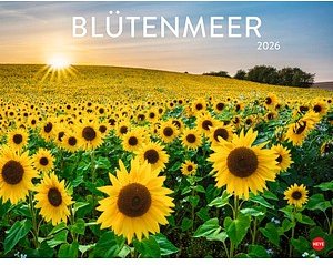 Heye Monats-Wandkalender Blütenmeer 2026, 1 St.