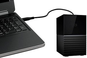 Western Digital My Book Duo 36 TB externe HDD-Festplatte schwarz