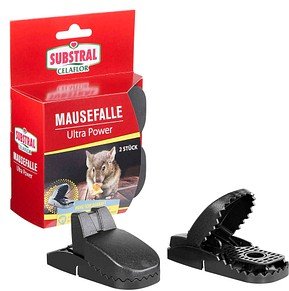 SUBSTRAL® Celaflor® Mausefallen Ultra Power schwarz, 2 St.