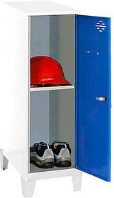 Thumbnail - Simonrack Spind SIMONLOCKER DISM weiß, blau 8425437122149, 1 Schließfach 40,0 x 50,0 x 101,5 cm