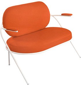 Thumbnail - meet powered by PAPERFLOW 2-Sitzer Sofa SATURNE rost weiß Kunstleder, 1 St.