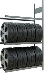 SCHULTE Anbauregal 13891 silber 115,0 x 40,0 x 200,0 cm