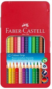 FABER-CASTELL Colour GRIP Buntstifte farbsortiert, 12 St.