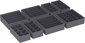 SONGMICS Ordnungsboxen grau 48,0 x 64,0 x 10,0 cm, 8 St.