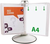 Thumbnail - tarifold Sichttafelsystem 444502 DIN A4 weiß mit 50 St. Sichttafeln