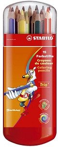 Thumbnail - STABILO Trio Buntstifte farbsortiert, 15 St.