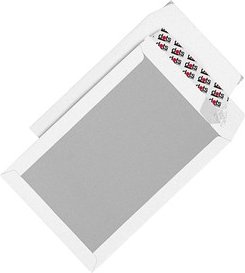 dots Papprückwandtaschen DIN C4 ohne Fenster weiß 50 St.