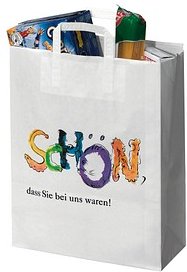 VP Papier-Tragetaschen Topcraft weiß 32,0 x 42,0 cm, 250 St.