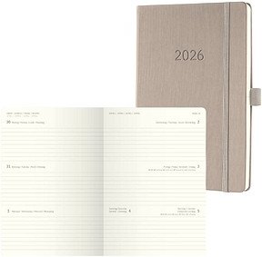 Thumbnail - SIGEL Buchkalender Conceptum 2026 taupe, 1 St.