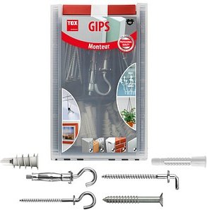 TOX Monteur Gips 094901061 Hohlraumdübel-Sortiment, 62-teilig