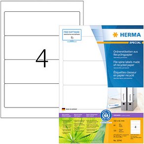 320 HERMA Ordneretiketten weiß