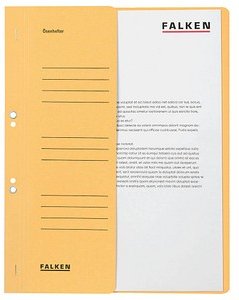 FALKEN Ösenhefter Karton chamois DIN A4, halber Deckel, 50 St.