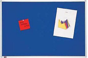 dots Pinnwand 120,0 x 90,0 cm Textil blau