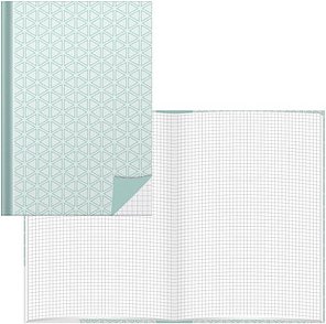 RNK-Verlag Notizbuch Dreieck DIN A5 kariert, mint Hardcover 192 Seiten