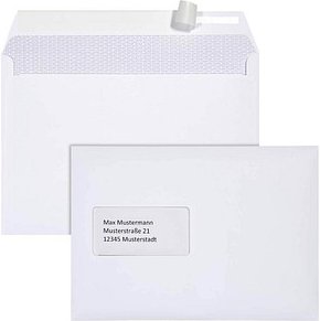Thumbnail - BONG Briefumschläge TopSTAR DIN C5 mit Fenster hochweiß haftklebend 25 St.