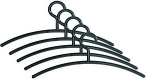 Kerkmann Kleiderbügel schwarz, 5 St.