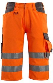 Thumbnail - MASCOT® unisex Warnschutzhose kurz Luton orange, dunkelanthrazit Größe 44