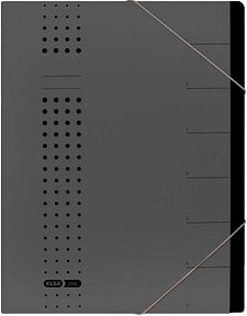 Thumbnail - 5 ELBA Ordnungsmappen chic 7 Fächer anthrazit