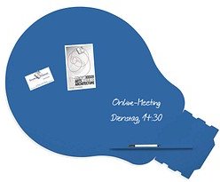 rocada Whiteboard Skinshape 115,0 x 150,0 cm blau Stahl