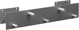 SZ Metall Wandgarderobe 52134 silber Metall 5 Haken 50,0 x 9,0 cm