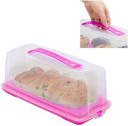 relaxdays Kuchen-Transportbox für Kastenform Ø 37,0 x 16,0 cm, 1 St.