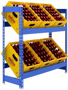 Simonrack Getränkekistenregal SIMONBOTTLE 2 8435104962411 blau 100,0 x 30,0 x 100,0 cm