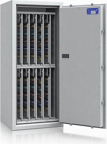 ISS safe4key Schlüsseltresor lichtgrau mit 880 Haken, Elektronikschloss, 50,0 x 42,0 x 115,0 cm, 1 St.