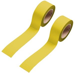 2 EICHNER Magnetbänder gelb 1,0 cm x 10,0 m