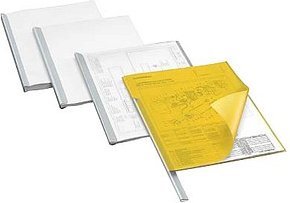 DURABLE Klemmschienen transparent DIN A4 90 Blatt, 25 St.