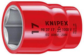 Thumbnail - KNIPEX 1/2" 6-kant Steckschlüsseleinsatz Größe: 1/2 Zoll, 14,0 mm