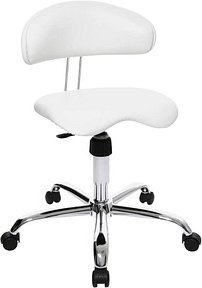 Topstar Bürostuhl Sitness® 40, ST290D16 Kunstleder weiß, Gestell chrom