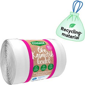 ECOSACK® Öko-Kosmetikbeutel 10,0 l weiß 8 µm, 35 St.