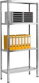Thumbnail - SCHULTE Schwerlastregal 194008-V silber 80,0 x 35,0 x 180,0 cm