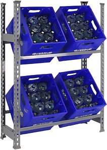 Thumbnail - Simonrack Getränkekistenregal KIT SIMONBOTTLE 2 GRIS 330100024108032 grau 80,0 x 30,0 x 100,0 cm