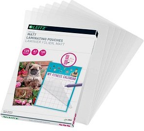 LEITZ Laminierfolien matt für A3 125 micron, 100 St.
