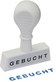 Thumbnail - WEDO Textstempel "Gebucht" ohne Logo, 1 St.