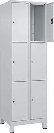 CP Schließfachschrank Classic Plus lichtgrau 080010-203 S10007, 6 Schließfächer 60,0 x 50,0 x 195,0 cm