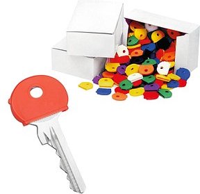 WEDO Kennring farbsortiert, 100 St.