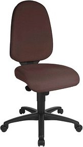 Topstar Bürostuhl Syncro Pro 5, S500 G08 Stoff braun, Gestell schwarz