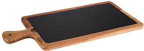 Thumbnail - APS Servierplatte braun, schwarz 33,0 x 20,0 cm
