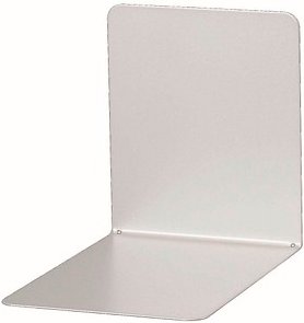 MAUL Buchstützen silber 12,0 x 14,0 x 14,0 cm, 2 St.