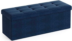 Thumbnail - SONGMICS Sitztruhe LSF77IN blau Stoff 110,0 cm