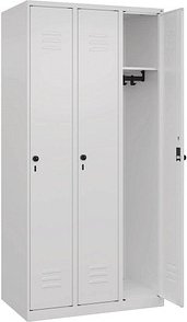 CP Spind Classic Plus verkehrsweiß 080000-30 S10012, 3 Schließfächer 90,0 x 50,0 x 185,0 cm