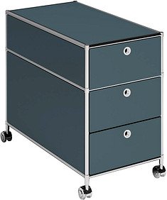 viasit System4 Rollcontainer anthrazit 3 Auszüge 42,0 x 78,0 x 62,0 cm