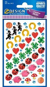 AVERY Zweckform Aufkleber 4413 Glücksbringer, 102 Etiketten