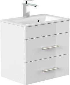 Thumbnail - POSSEIK Waschbecken mit Unterschrank PORTUS SLIMLINE 500 weiß glanz 50,0 x 36,0 x 49,6 cm