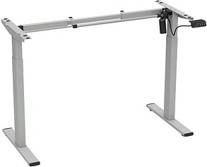 Thumbnail - VCM my office Lona elektrisch höhenverstellbares Schreibtischgestell silber rechteckig, T-Fuß-Gestell silber 92,0 - 130,...