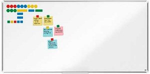 nobo Whiteboard Premium Plus 180,0 x 90,0 cm weiß, silber lackierter Stahl