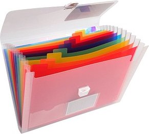 Exacompta Fächermappe Crystal 13 Fächer transparent